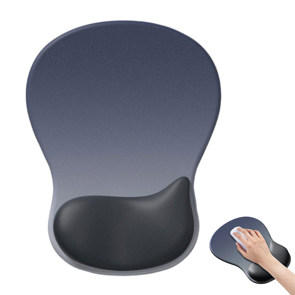 Gel Wrist Rest Mouse Pad Non-Slip Ergonomic Mouse Mat for Computer and Laptop Blue