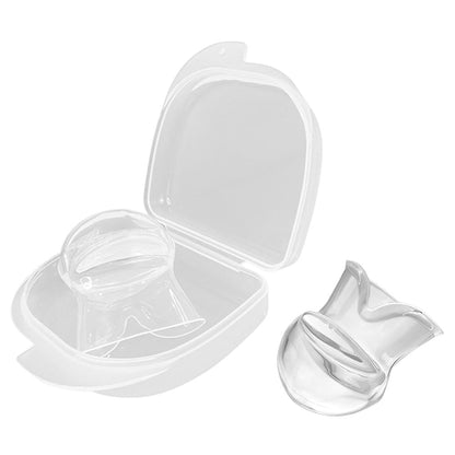 Anti-Snoring Tongue Stabilizing Mouthpiece Sleep Aid with Storage Case White