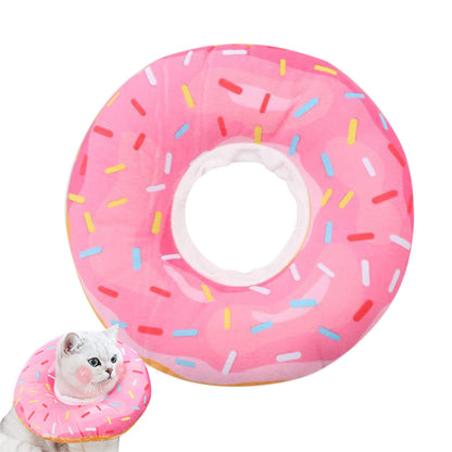 Cat Cone Soft Collar ¨C Adjustable Kitten Recovery Donut Collar Pink