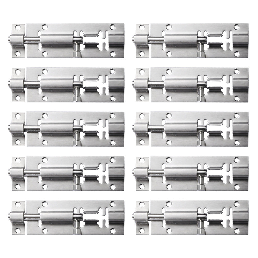 10Piece Stainless Steel Sliding Door Bolts