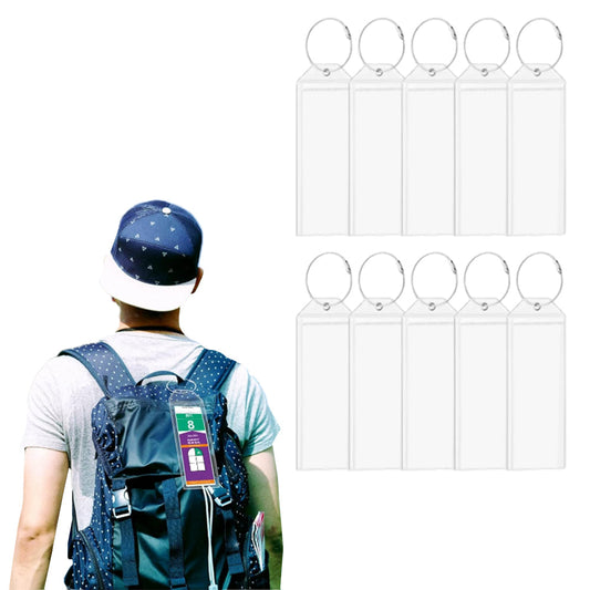 10 Pcs Cruise Luggage Tags PVC Suitcase Tag Holders Cruise Essentials