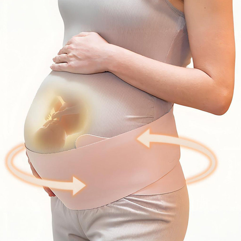 Pregnancy Belly Band One-Piece Invisible Support Belt for Abdomen and Waist Cuticolor