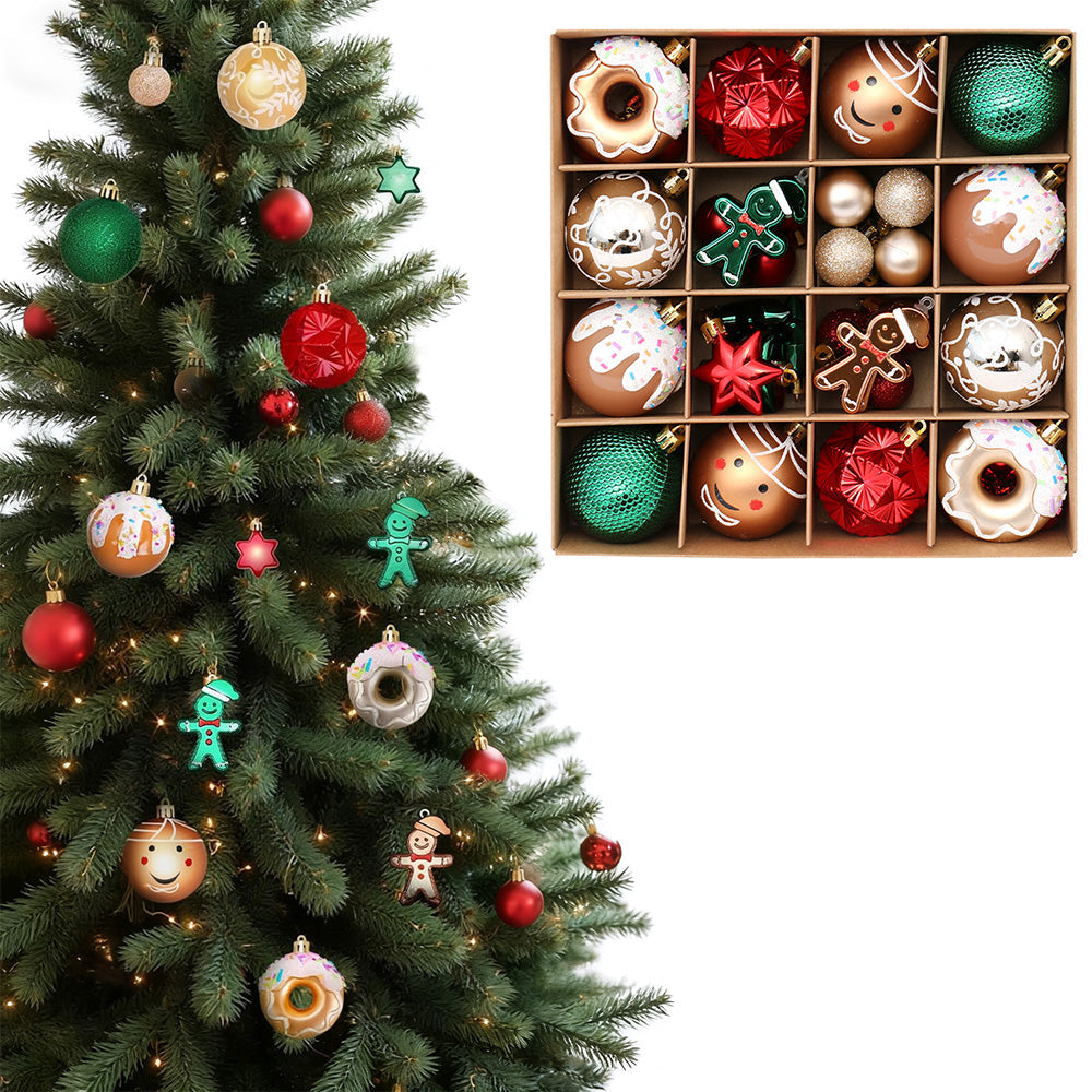 42-Piece Christmas Tree Ornament Set Holiday Hanging Decorations for Home Style 1