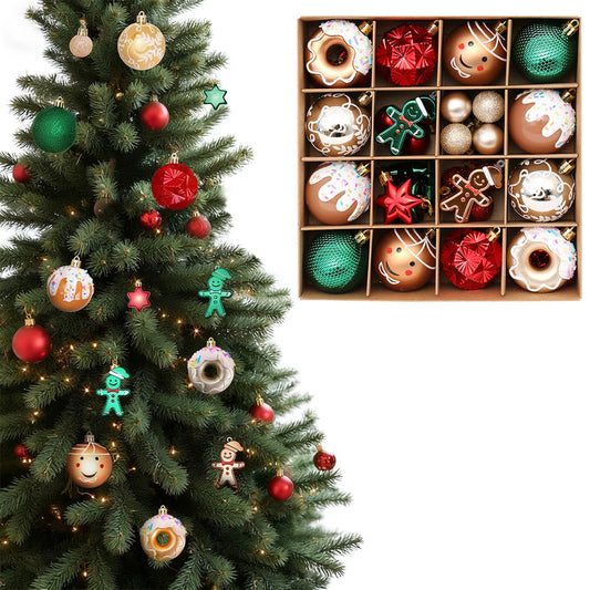 42-Piece Christmas Tree Ornament Set Holiday Hanging Decorations for Home Style 1