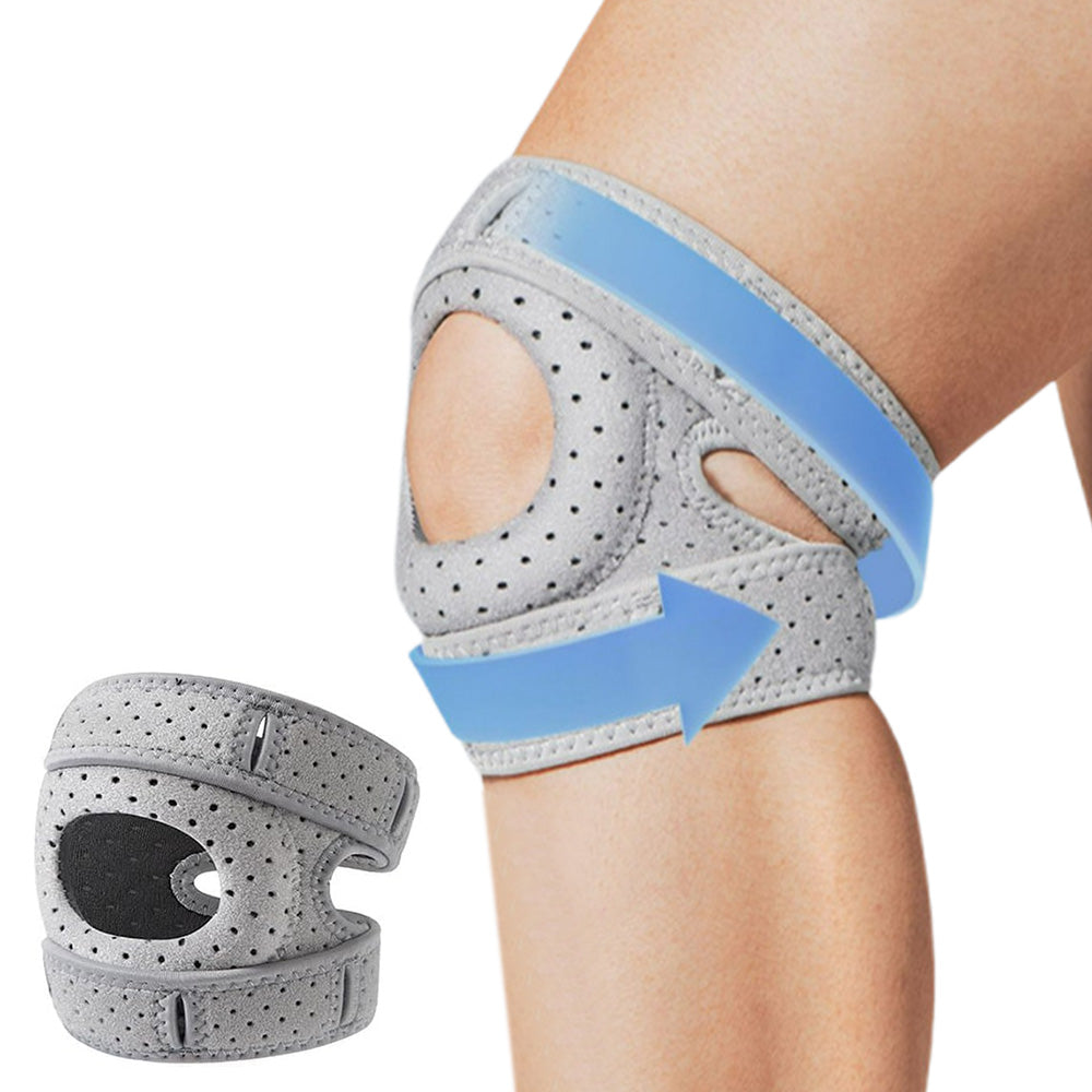 Professional Sports Knee Brace Meniscus Support for Running Hiking Gray