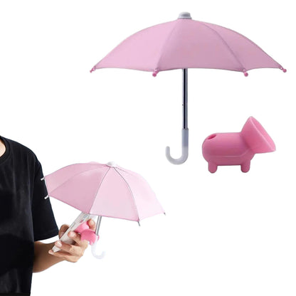 Phone Umbrella Suction Cup Stand Outdoor Phone Shade Cover Pink