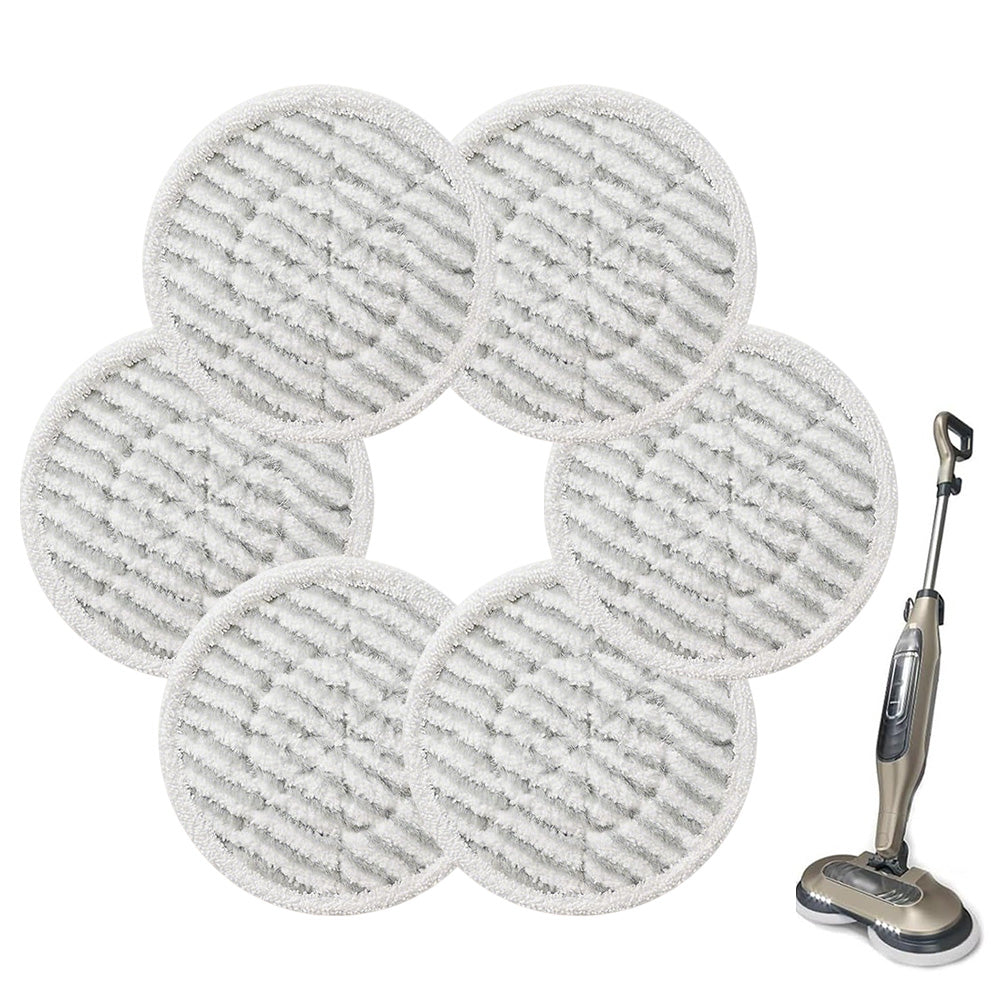 6Pcs Steam Mop Replacement Pads for Shark Models-Grey
