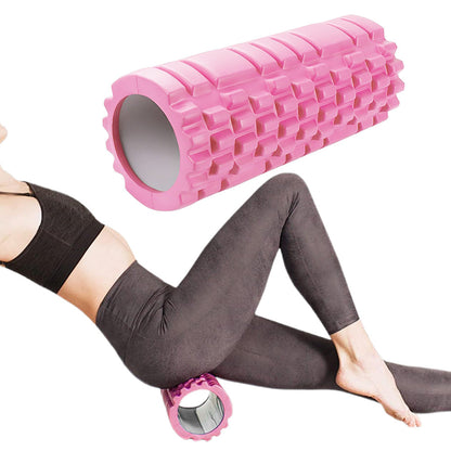 EVA Foam Roller for Yoga & Fitness Muscle Massage Pain Relief Recovery Pink