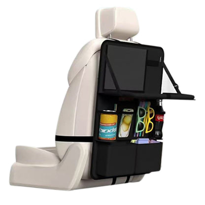 Car Backseat Organizer with Foldable Tray ââ‚?Road Trip Essential for Kids