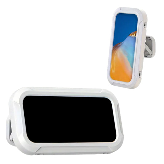 Telescopic Touchable Shower Phone Case Waterproof Shower Phone Holder Anti-Fog Phone Mount Box White