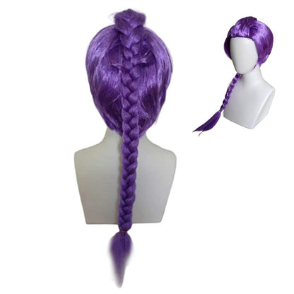 Kids Cosplay Wig for Girls Cartoon Role Play Costume & Halloween Party Gift Purple
