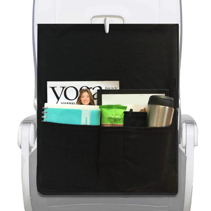 Airplane Tray Table Cover with Pocket Organizer Airplane Seat Back Organizer for Personal Items Travel Accessories