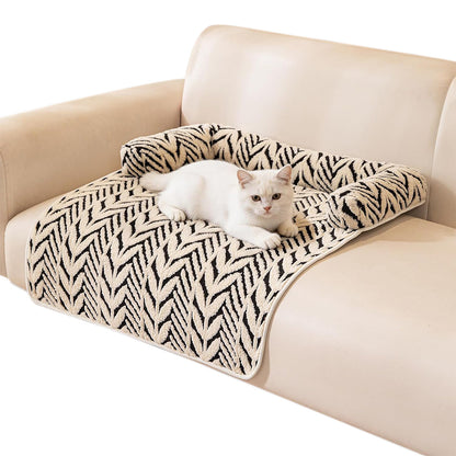 Thick Plush Non Slip Pet Mat-Black