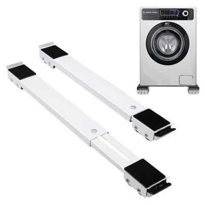 2Pcs Heavy Duty Appliance Rollers Extendable Mobile Rolling Base for Easy Moving White