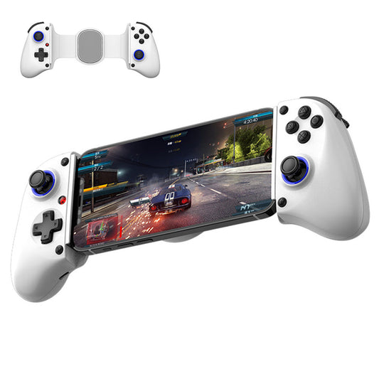 Wireless Stretching Game Controller Ergonomic Handheld Controller with Turbo/Programming for Nintendo Switch/PC White