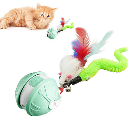 Electric Automatic Moving Rolling Dog Toy Interactive Dog Ball Toy Green
