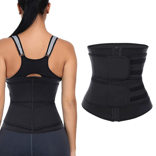 Sweat Waist Trainer for Women ¨C Sauna Sweat Belt Slim Body Shaper Corset Black