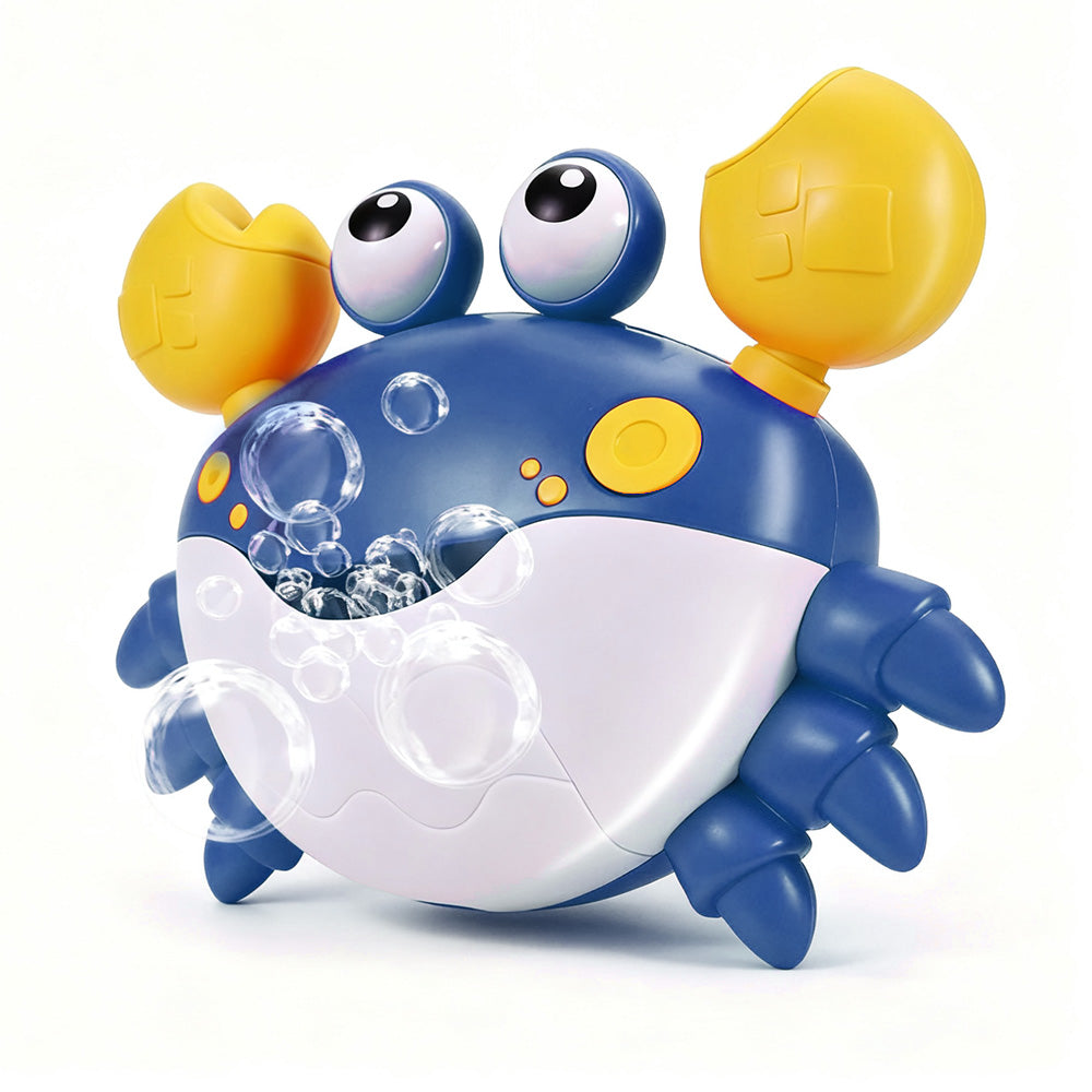 Crab Bubble Machine Bath Toy ¨C With Music for Kids and Toddlers Bath Time Fun Blue