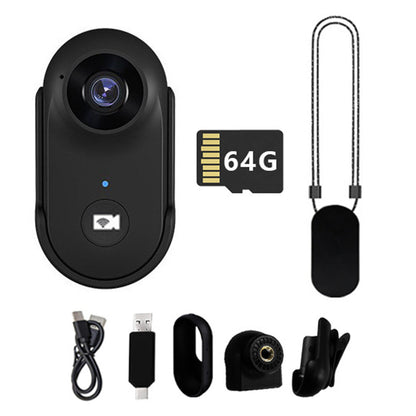 1080P Mini WiFi Action Camera Thumb Sport Video Recorder for Motorcycle Black