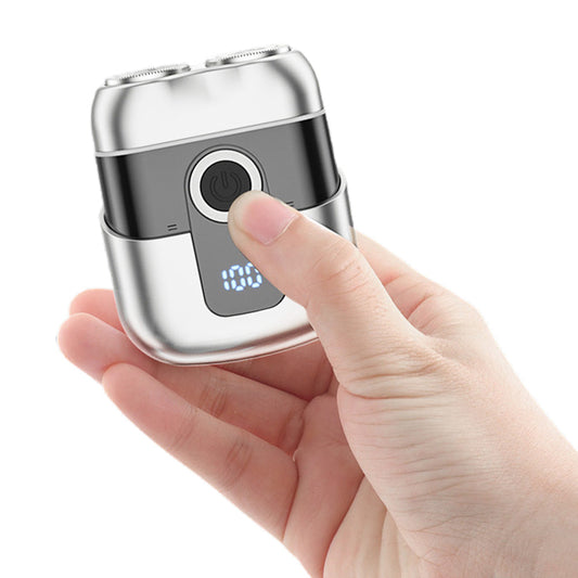 Electric Razor for Men Mini Electric Shavers with LED Display Sliver