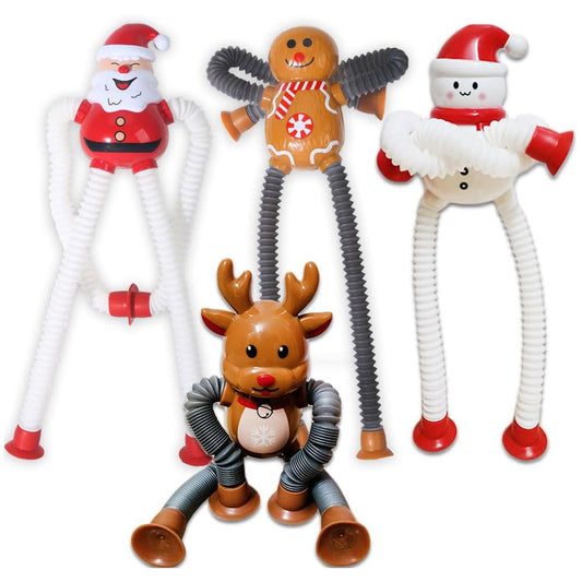 4Pcs Suction Cup Pop Tubes Stretchy Sensory Fidget Toys for Kids Style 2