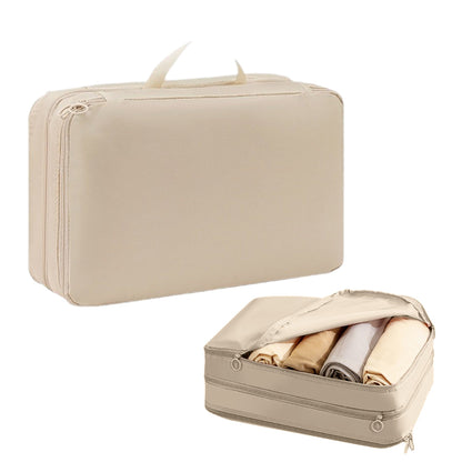 Compression Packing Cubes for Suitcases Luggage Storage Bag Travel  Essentials Beige