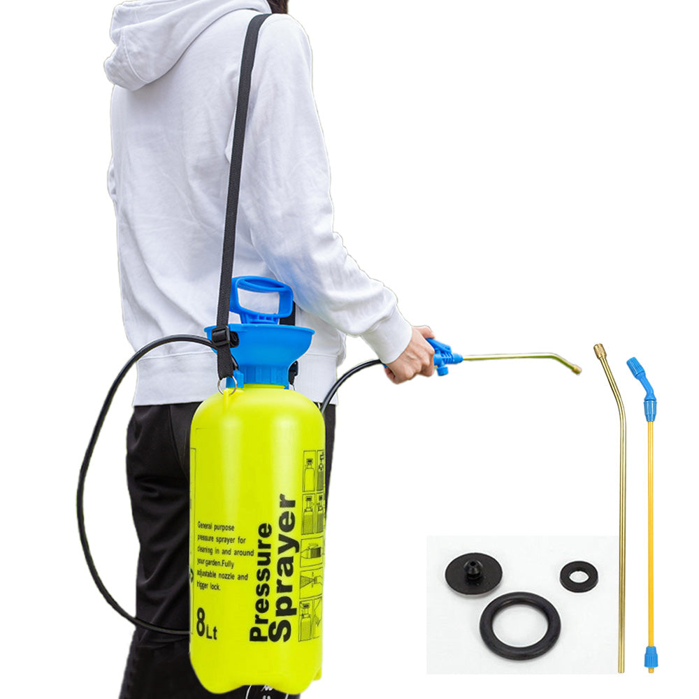 Garden Pressure Sprayer Portable Hand Pump Chemical Weed Spray Bottle with Adjustable Nozzle