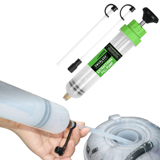 500CC Waste Oil Fluid Extractor Pump Manual Suction Vacuum Fuel Transfer Tool for Car Green