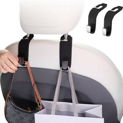 2Pcs Car Headrest Hook Car Seat Hanging Hooks for Purses Bags