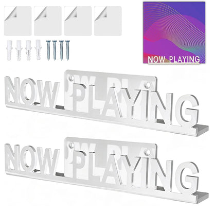 Acrylic Vinyl Record Wall Display Shelf-White