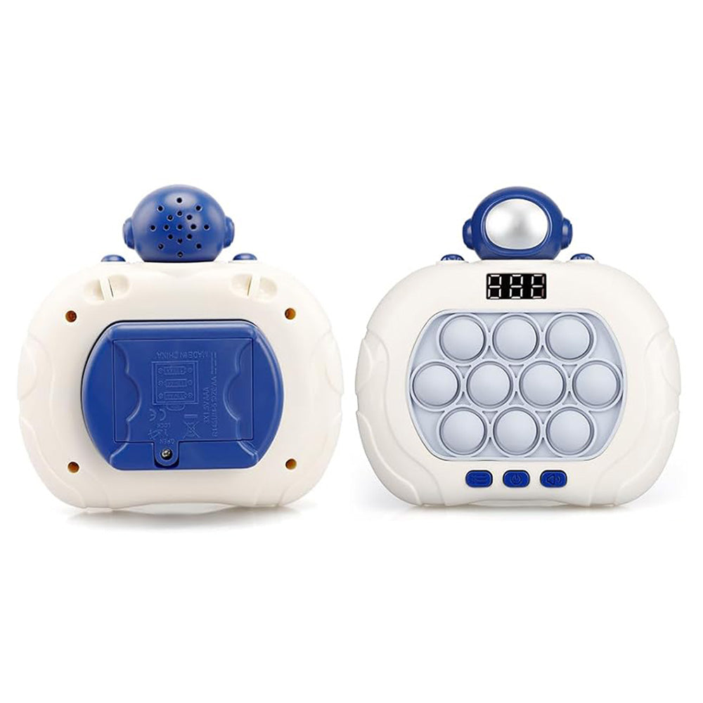 Fast Push Game Pop Puzzle Game Sensory Toys with Digital Display for Kids Blue Spaceman