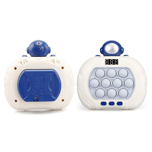 Fast Push Game Pop Puzzle Game Sensory Toys with Digital Display for Kids Blue Spaceman