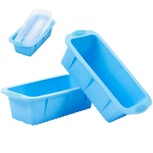 2Pcs Large Silicone Ice Block Mold Reusable Ice Grid Cube Mold for Ice Bath
