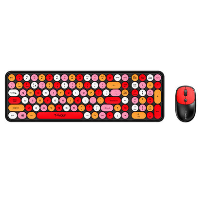 Colorful 2.4GHz Wireless Keyboard and Mouse Combo Plug and Play for Laptop PC Style 2