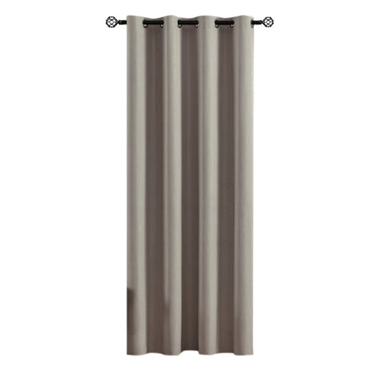 100% Blackout Curtain Panel with Black Liner â€?Heat & Light Blocking Khaki