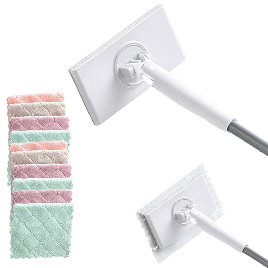 Mini Lazy Floor Cleaning Flat Mop Multi-Functional Self-Squeeze Face Towel Mop White