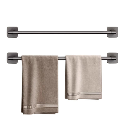 2Pcs 60cm Self-Adhesive Towel Holder Hand Towel Rack No Drilling Robe Hooks Towel Rail