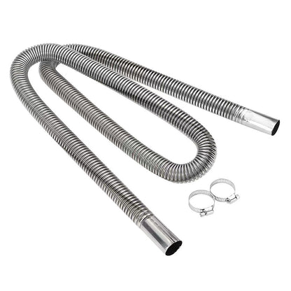 Stainless Steel Parking Heater Exhaust Pipe 60-200cm for Cars & Trucks 200 CM