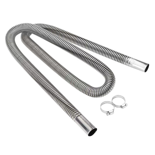 Stainless Steel Parking Heater Exhaust Pipe 60-200cm for Cars & Trucks 200 CM