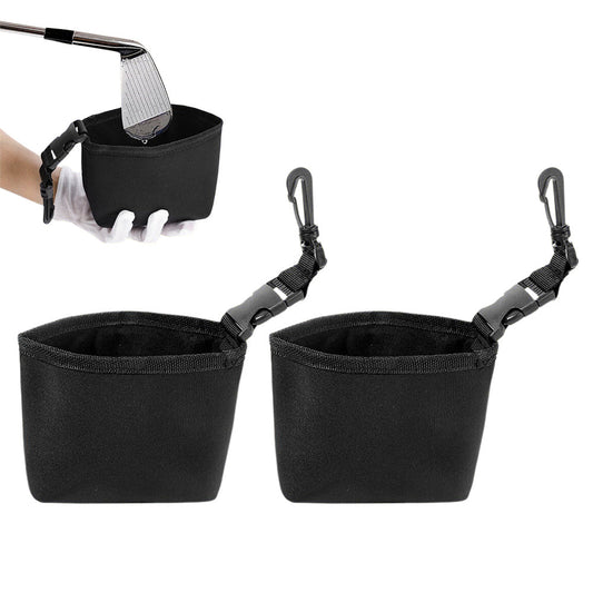2Pcs Waterproof Golf Club and Ball Cleaning Bag Portable Dry Exterior Cleaning Pouch