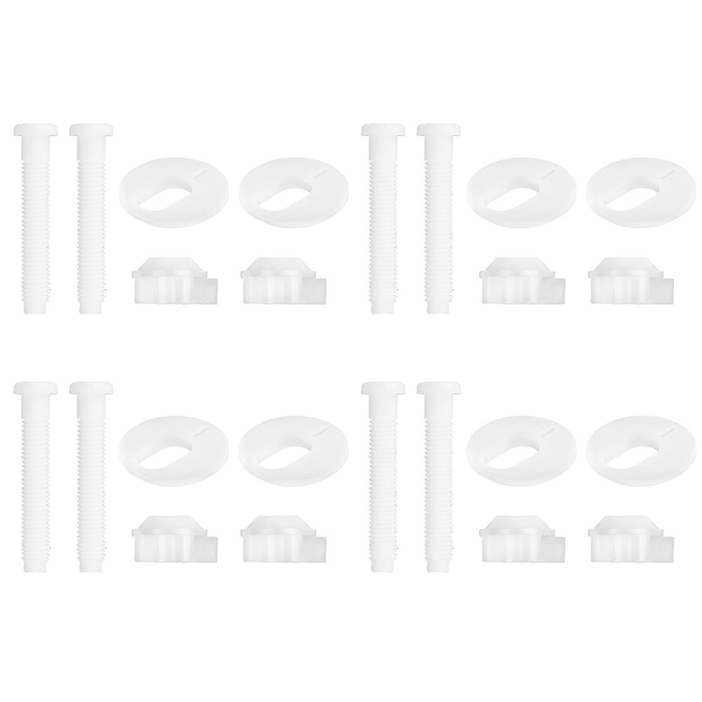 33mm Top Fix Toilet Seat Bolts Toilet Seat Hinge Bolts with Nuts Washers