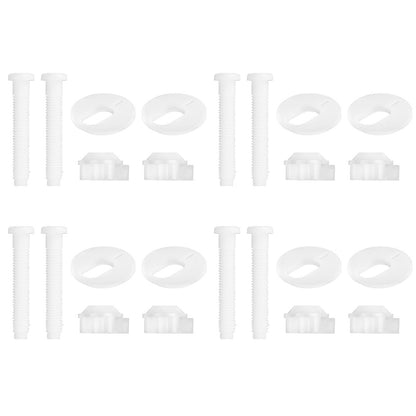 33mm Top Fix Toilet Seat Bolts Toilet Seat Hinge Bolts with Nuts Washers