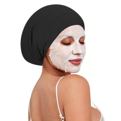 Adjustable Double Layer Hair Cap-Black