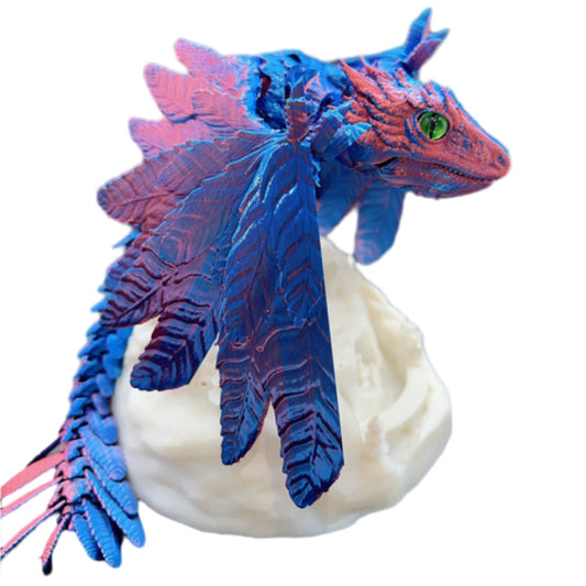 3D Printed Wyvern Dragon Flexible Articulated Dragon Toy Desktop Decor Style 2