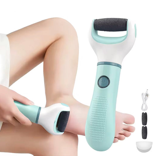 Electric Pedicure Set Foot File Hard Dead Skin Callus Remover Foot Grinder Light Green