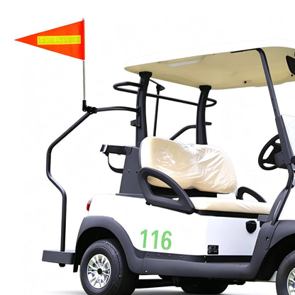 43cm Bike Flag with Pole Reflective Strip