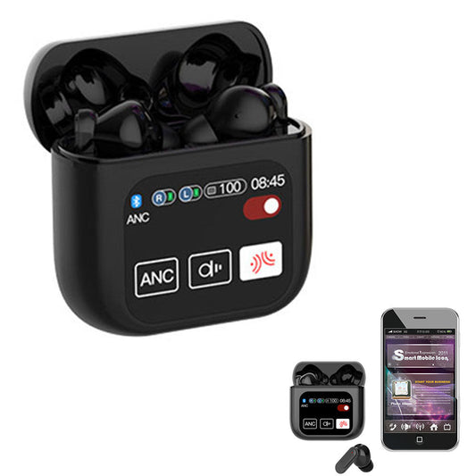 Wireless Bluetooth Headphones Touch Control Stereo Earbuds Headset Black