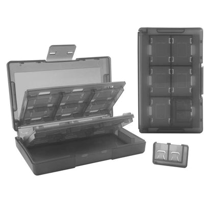 2-Pack 24-in-1 Game Card Storage Case Organizer Compatible with Nintendo Switch Grey
