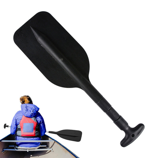 Telescoping Boat Paddle Portable Aluminium Shaft for Kayaing Boating Canoeing River Tubing Black