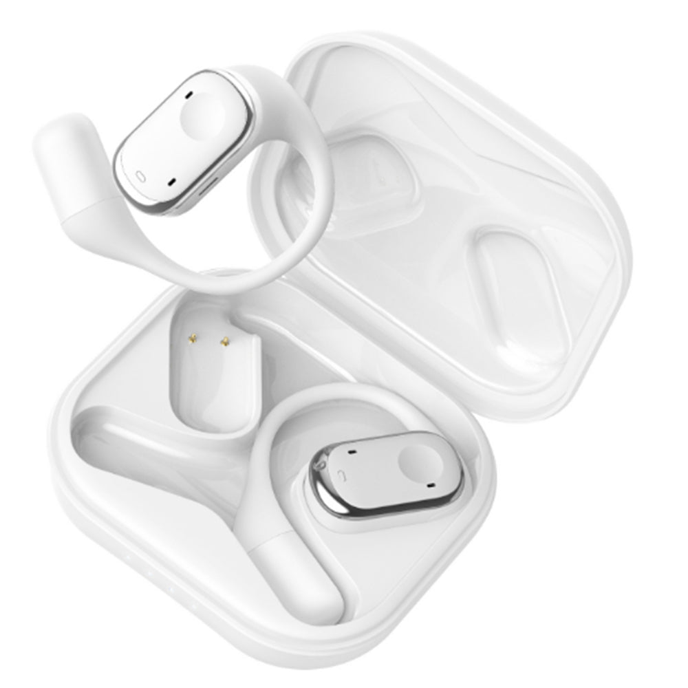 Wireless Open Ear Earbuds Earhooks Style Bluetooth 5.3 Headphones White